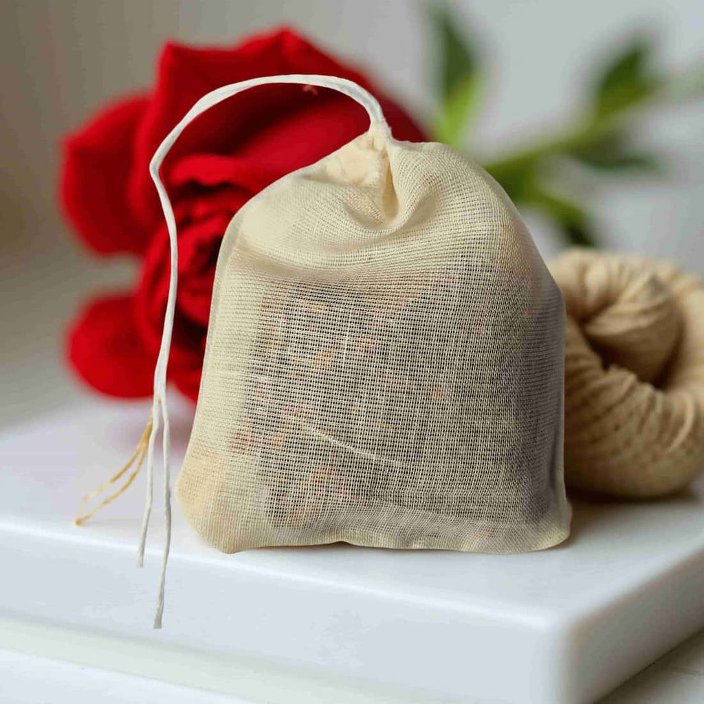 Smoky Rose Wardrobe Sachet with Mineral Salts