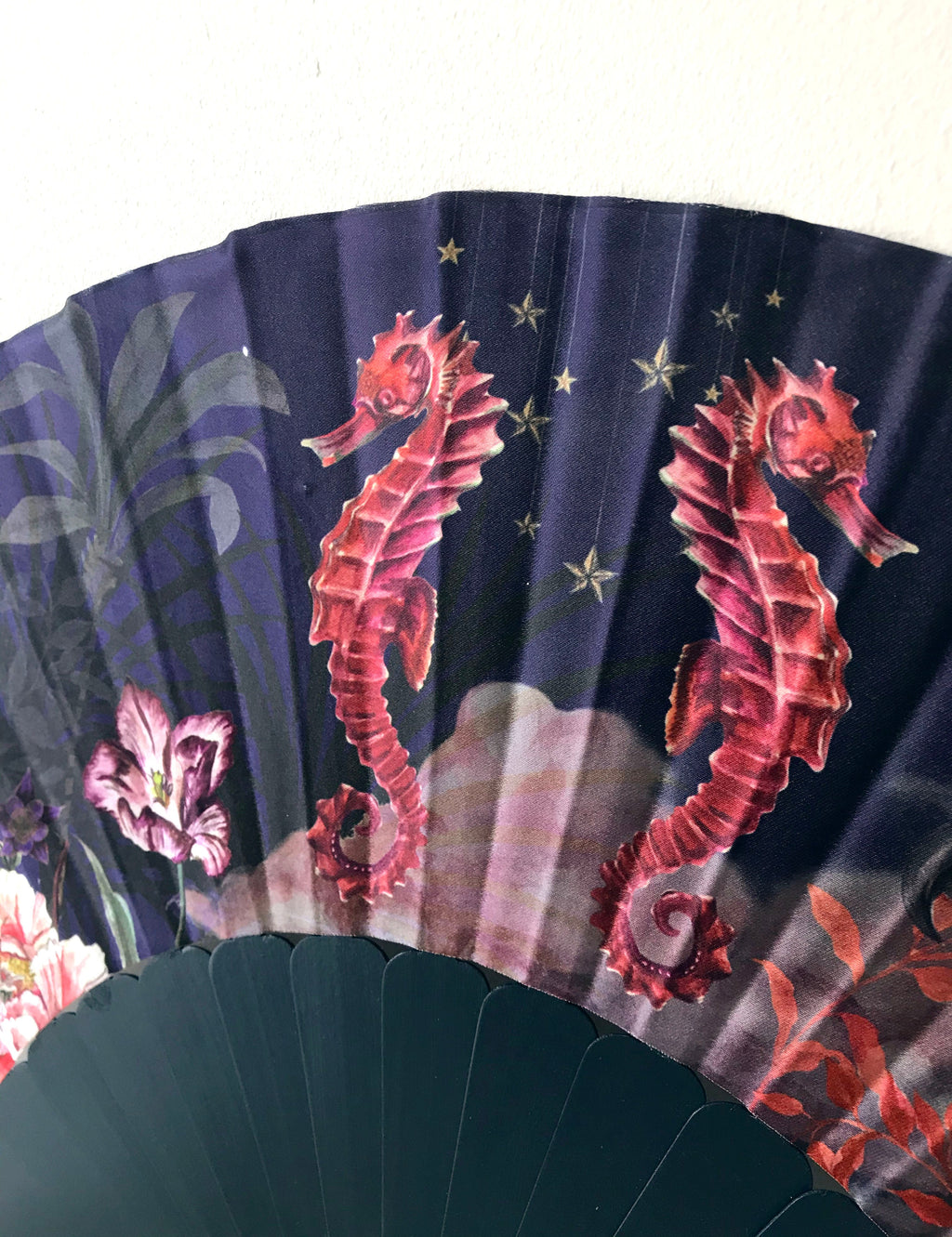 Wonderous Silk Fan with Gold Tassel