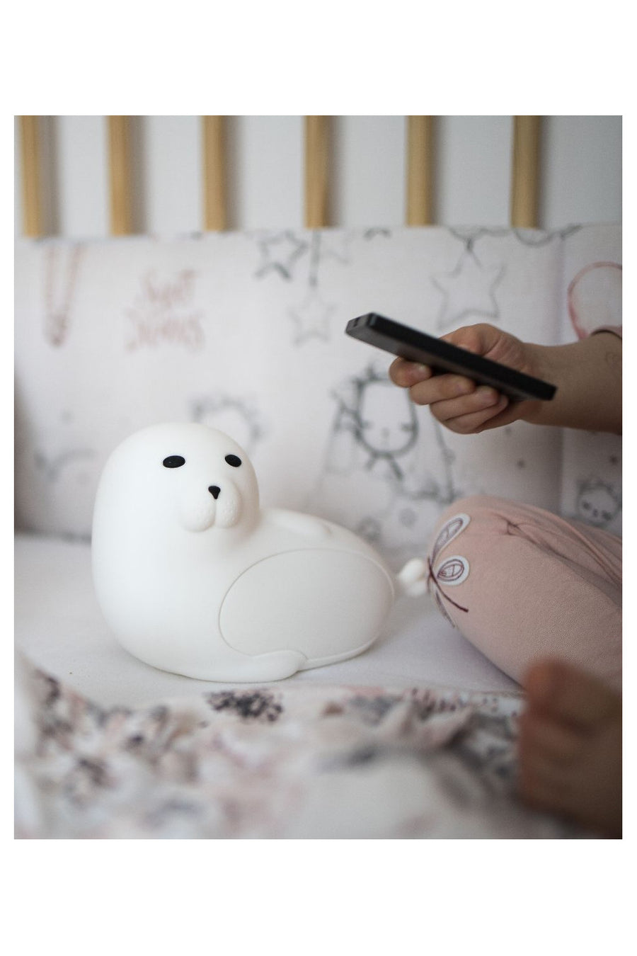 Seal Night Lamp for Kids – Soothing, Safe & Multi-Color Control by Rabbit & Friends at brixbailey.com