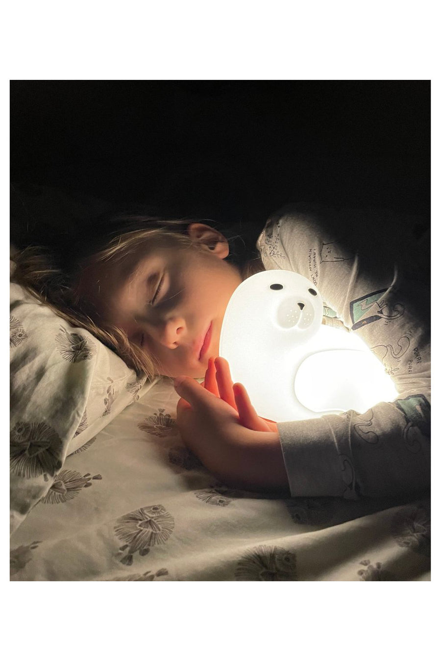 Seal Night Lamp – Safe, Soothing & Multicolor LED Light by Rabbit & Friends at brixbailey.com