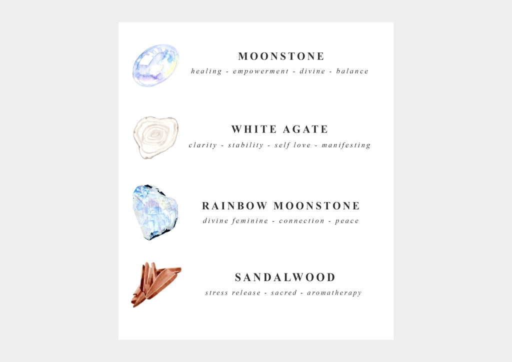 Selene Moonstone Mala Bracelet