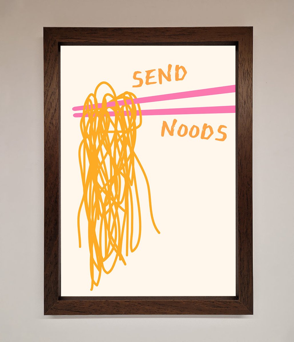 Send Noods Framed Poster