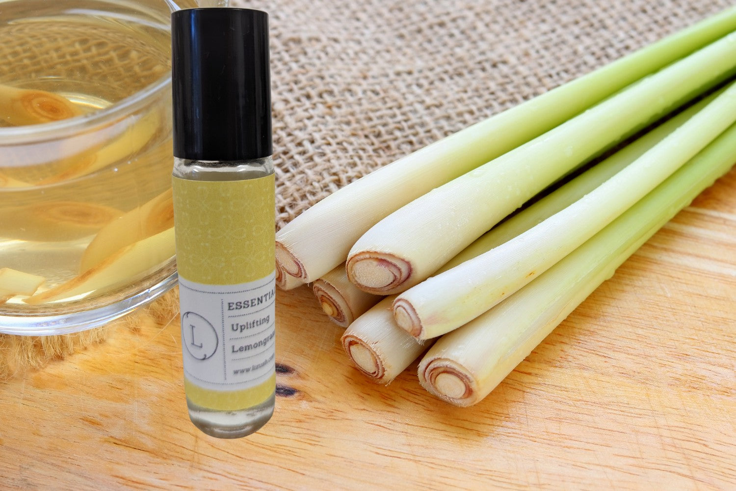 Essential Oils Roll-On with Crystals Set of 5