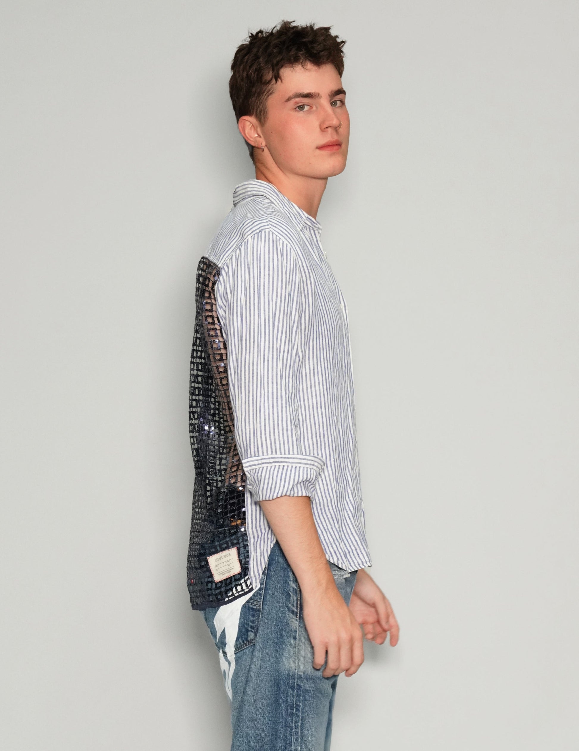 Striped Party Back Shirt