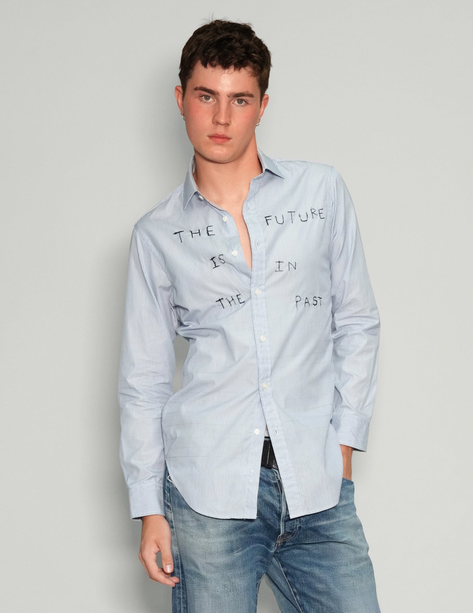 'The Future' Striped Shirt