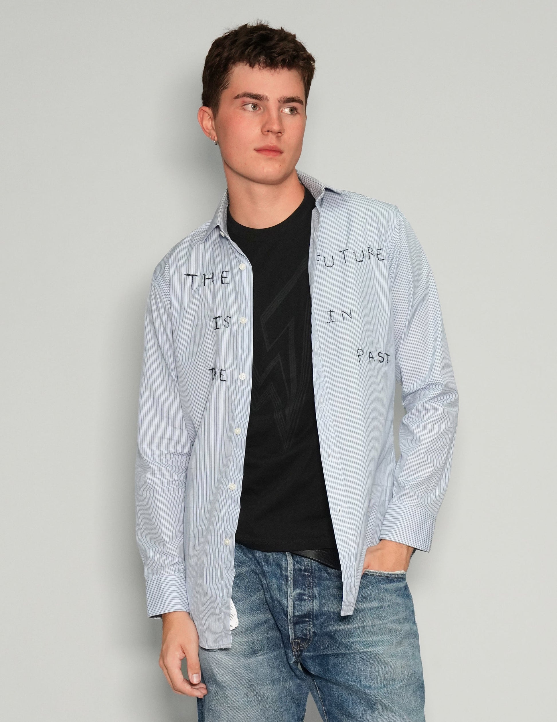 'The Future' Striped Shirt