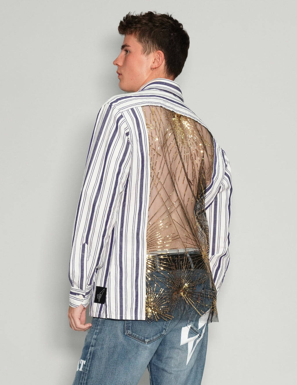 Striped Party Back Shirt