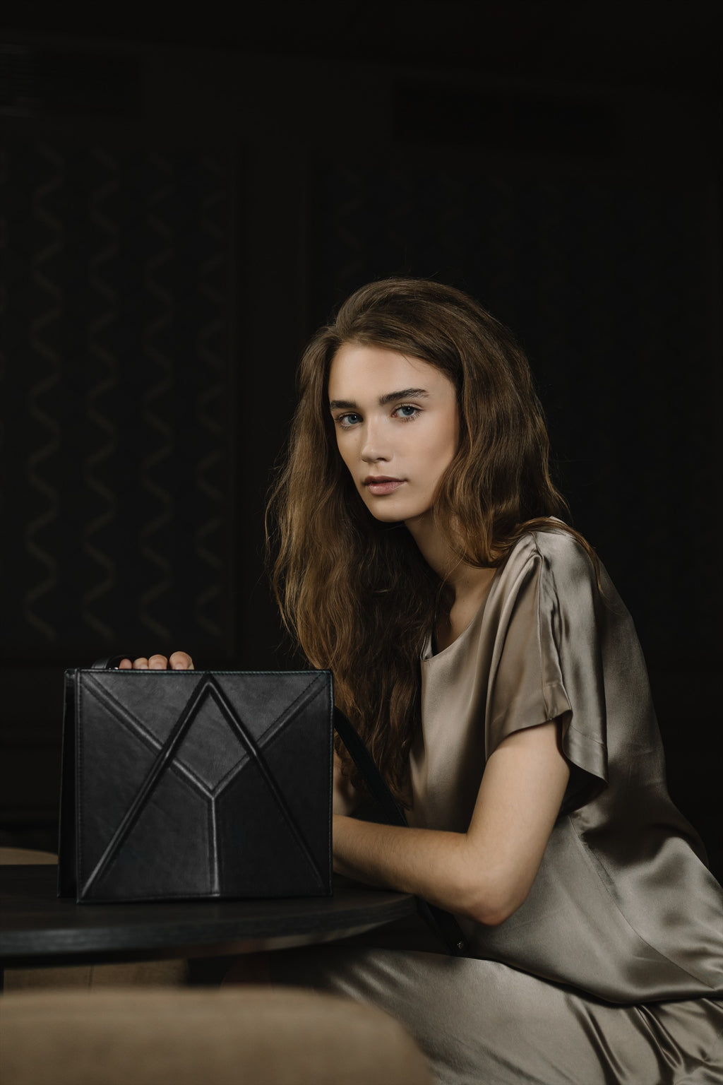 Handmade Shoulder Bag FACET by Gerda Retter - Premium Spanish Cowhide Leather, Adjustable Straps by Gerda Retter Design at www.brixbailey.com
