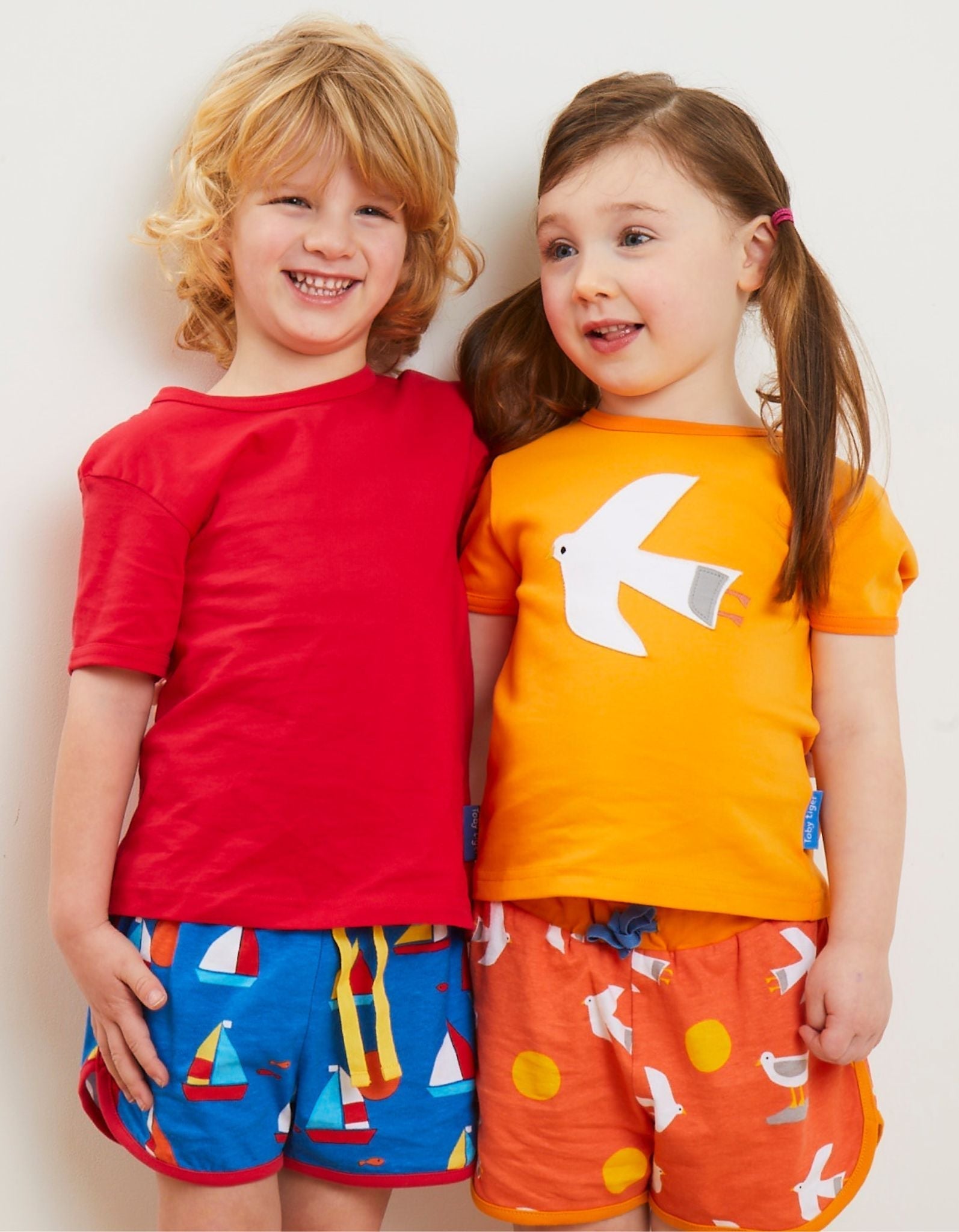 Organic Sailboat Print Running Shorts