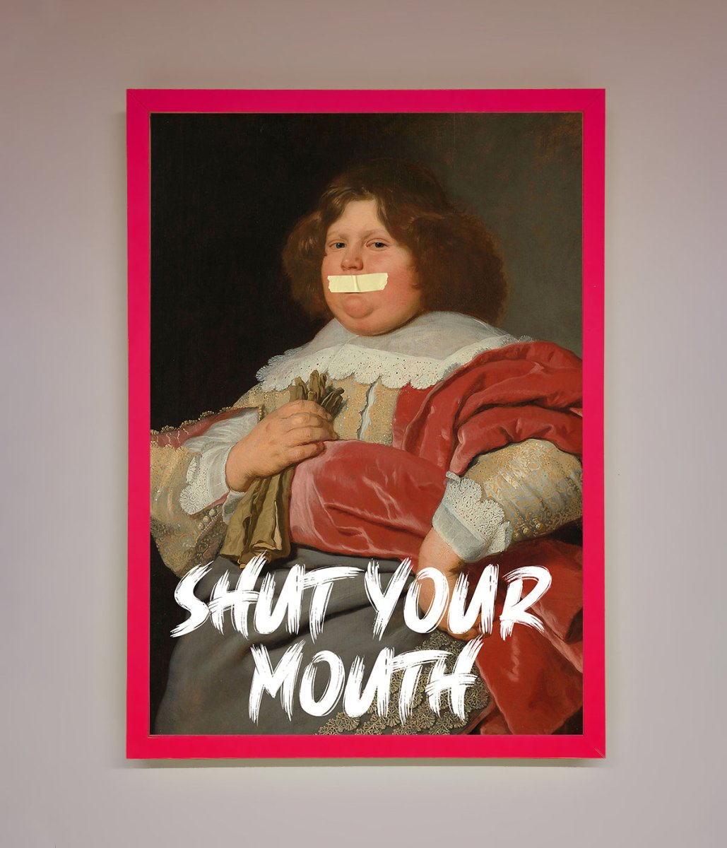 Shut Your Mouth Framed Print