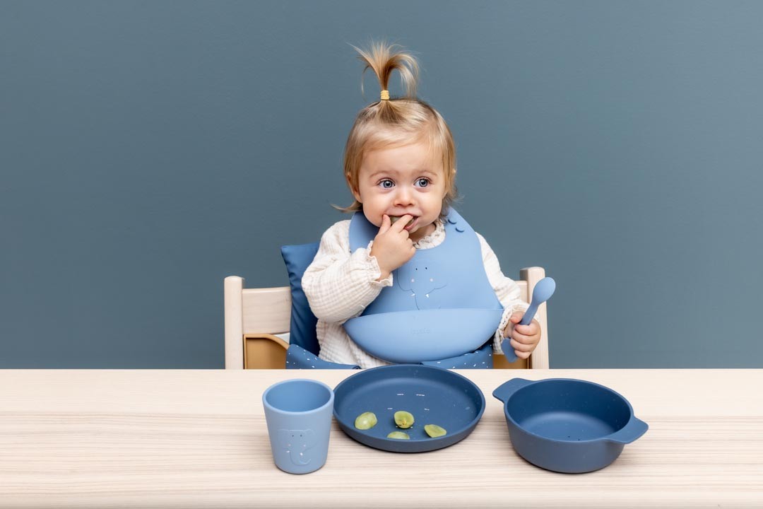 Durable & Safe Silicone Bowl for Kids - Microwave and Dishwasher Friendly by Trixie Baby at www.brixbailey.com