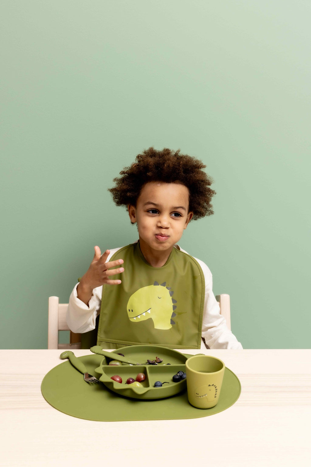 Animal Friend Duo Silicone Cups for Kids - Stackable, Durable & Safe for All Kitchen Uses by Trixie Baby at www.brixbailey.com