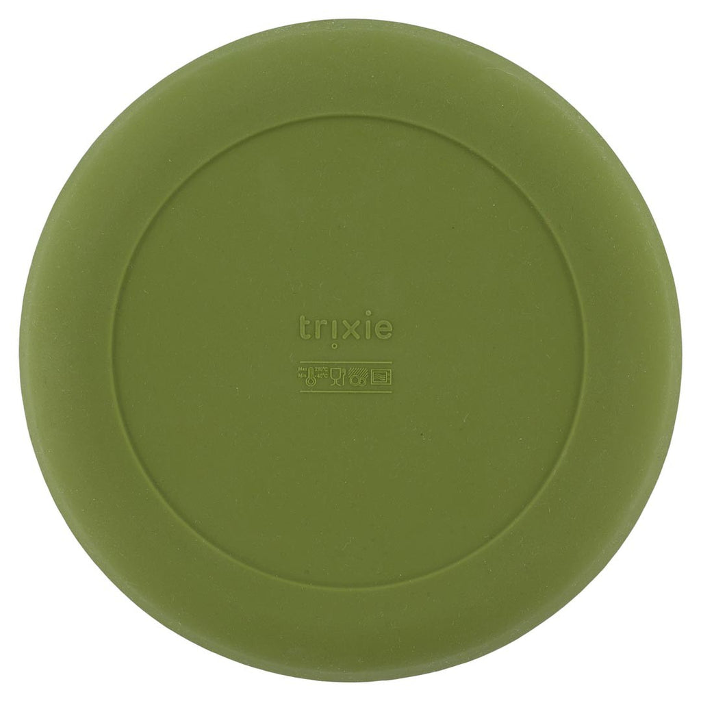 Treat Your Little One with Our Durable Silicone Plate by Trixie Baby at www.brixbailey.com