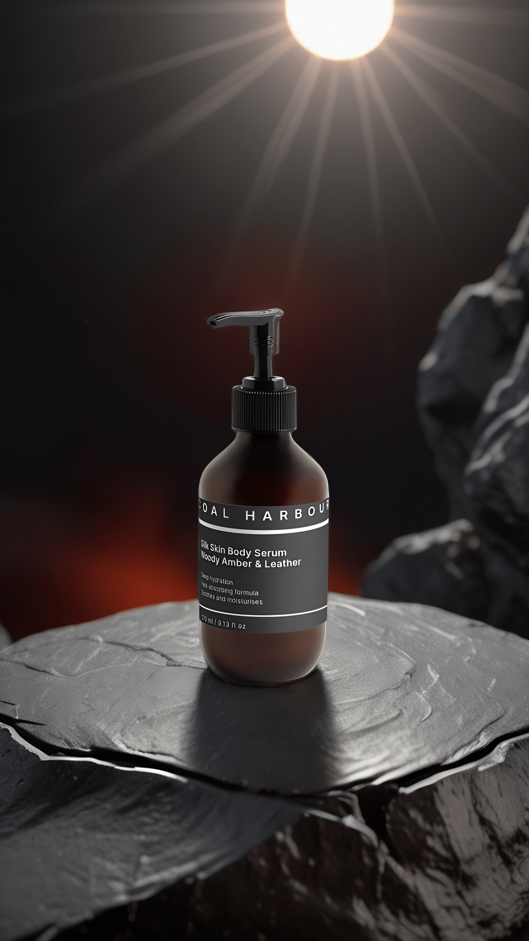 Silk Skin Body Serum in Woody Amber and Leather 270ml