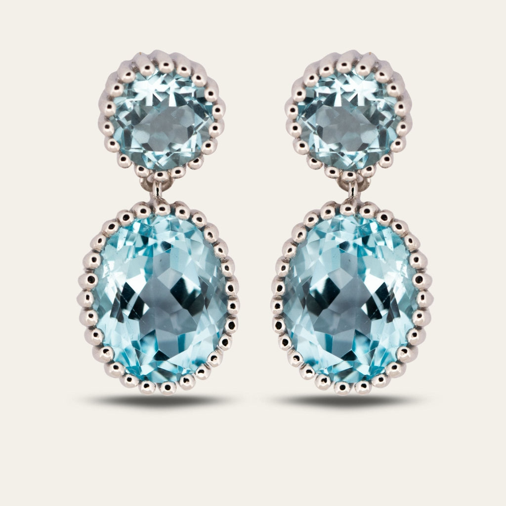 Silver Sky Blue Topaz Aurelia Earrings