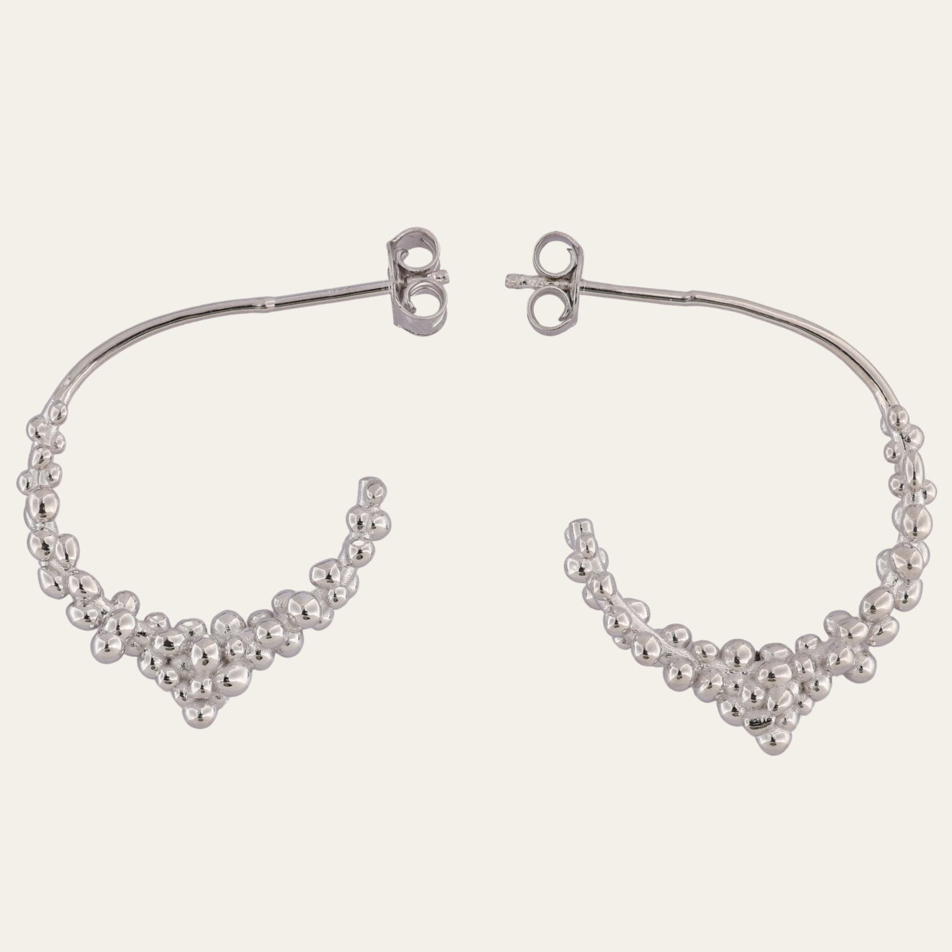Silver Nyx Hoops