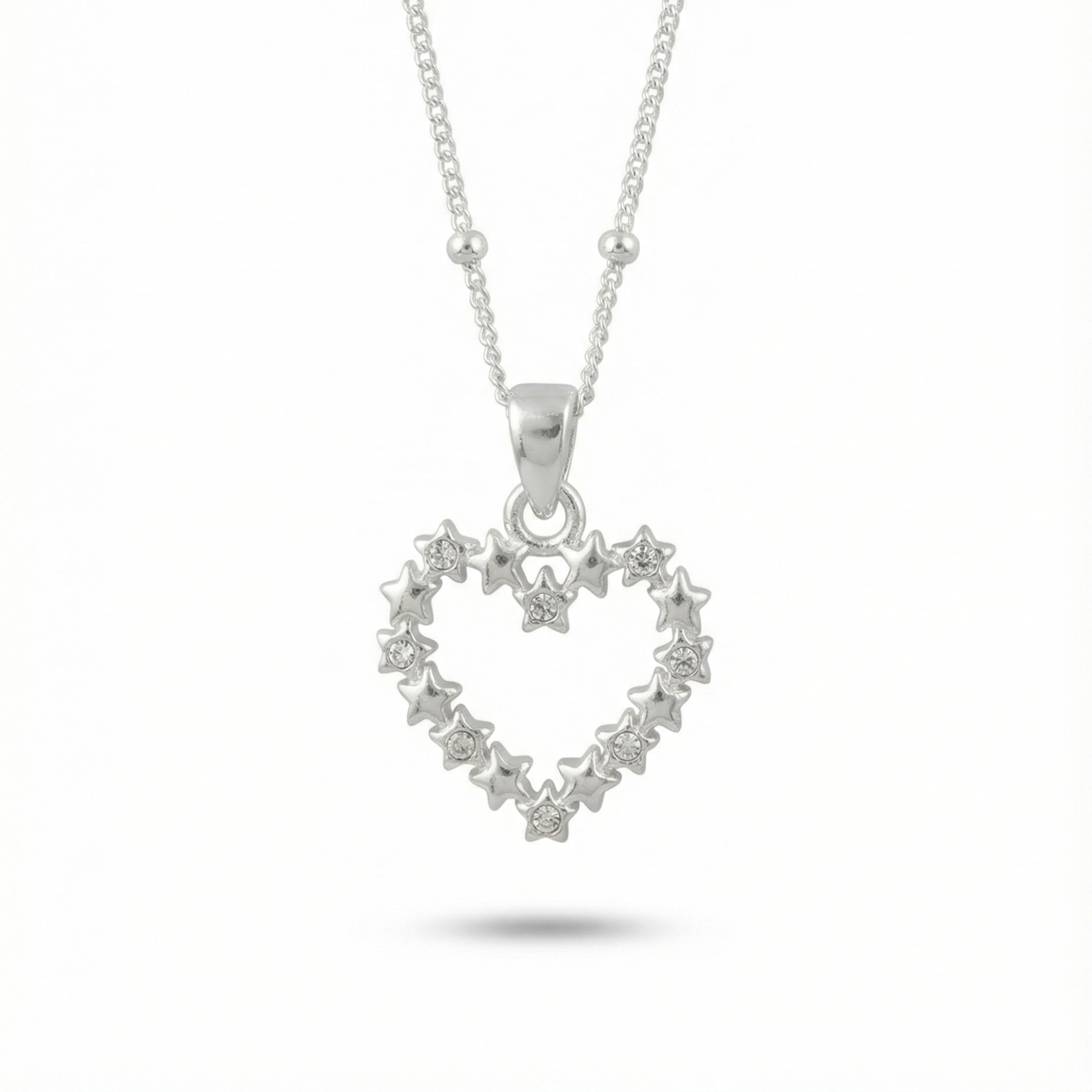 Silver Heart Pendant Necklace
