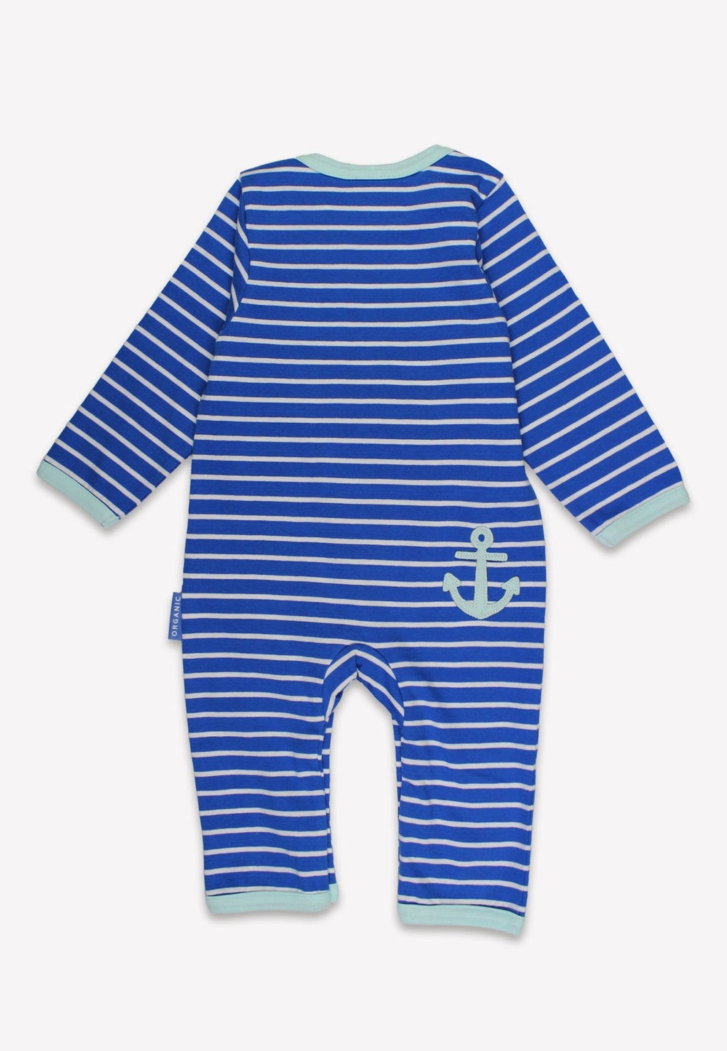 Organic Whale Waves Applique Sleepsuit