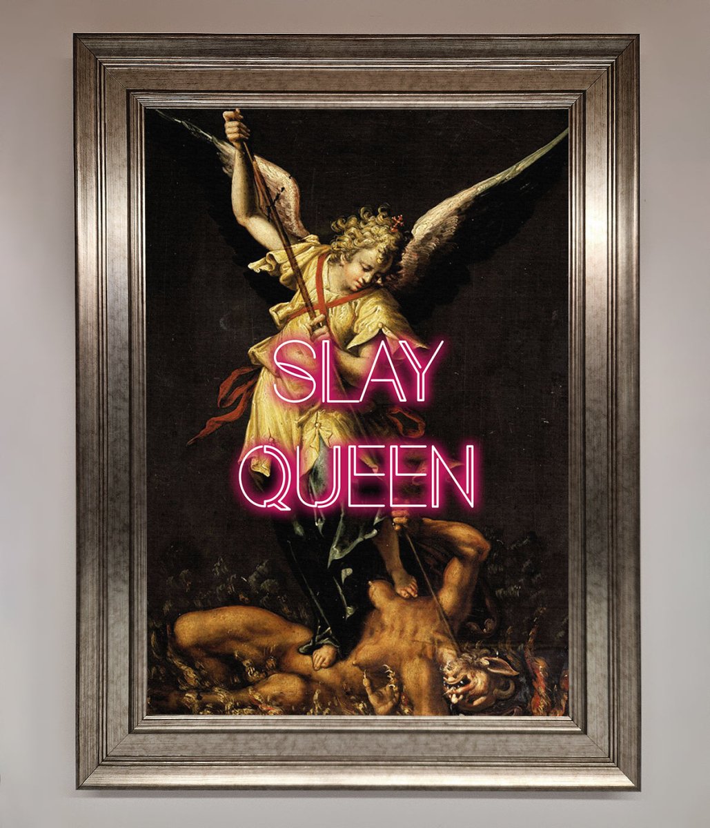 Slay Queen Altered Art Framed Print