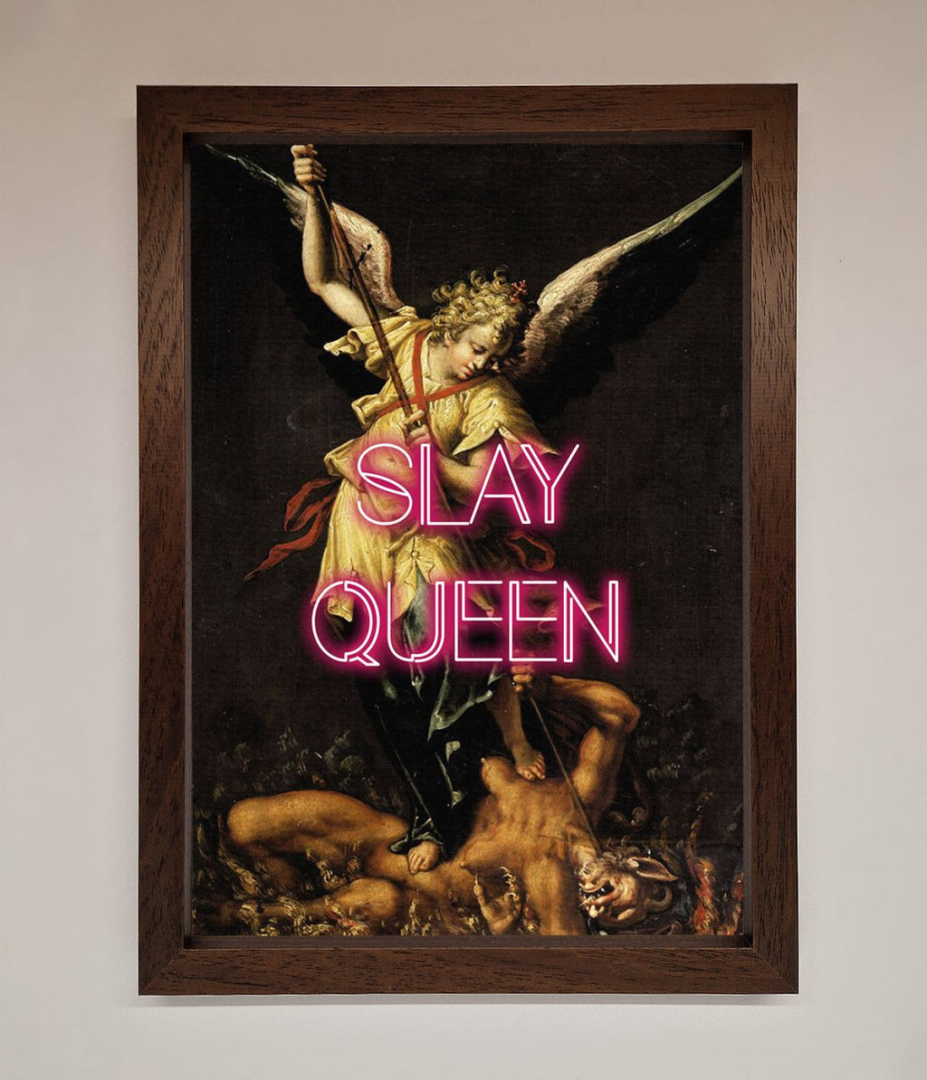 Slay Queen Altered Art Framed Print