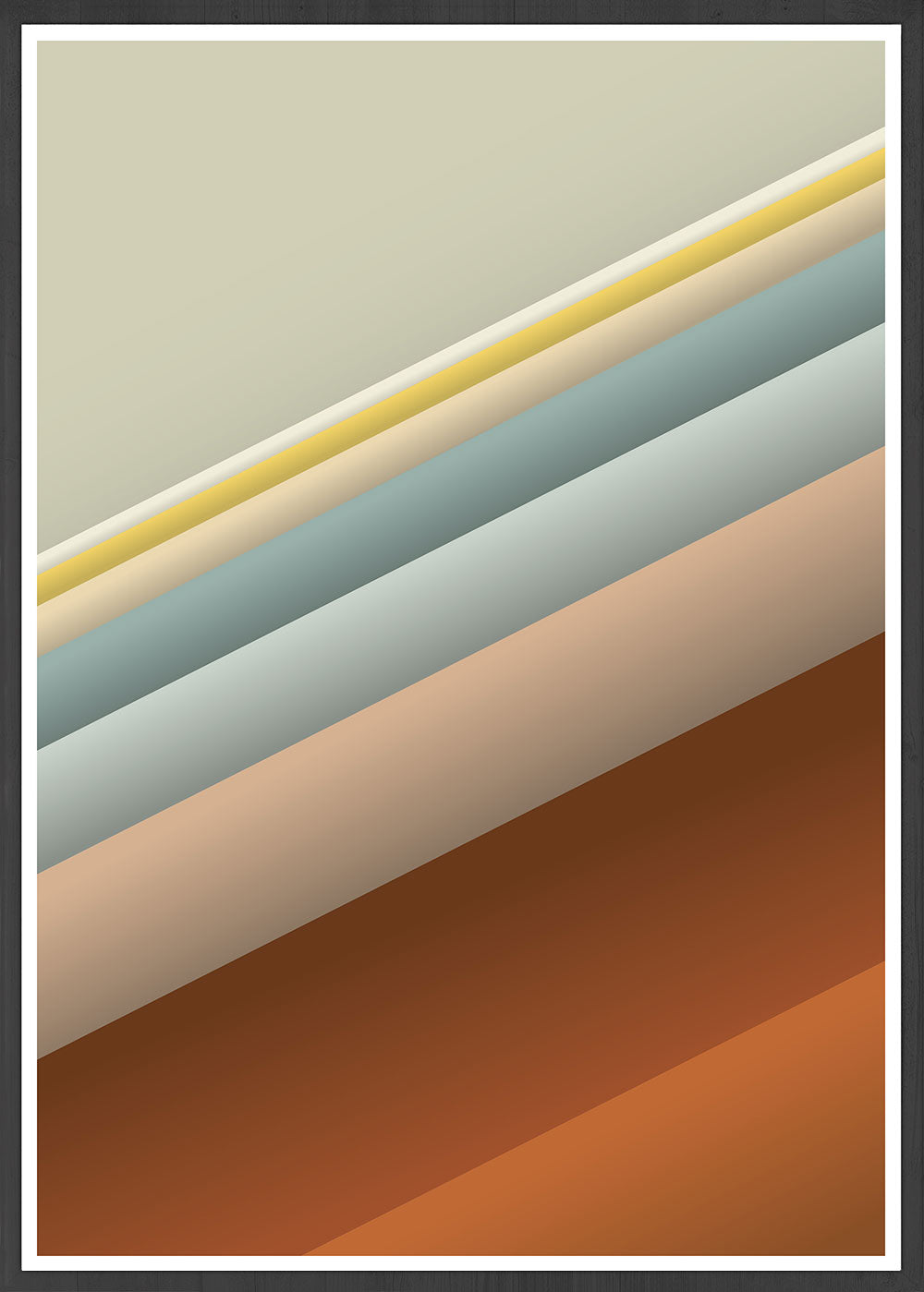 Slide Style Vintage Abstract Print