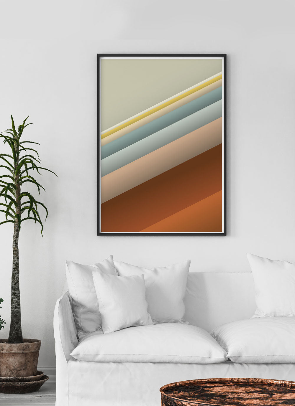 Slide Style Vintage Abstract Print