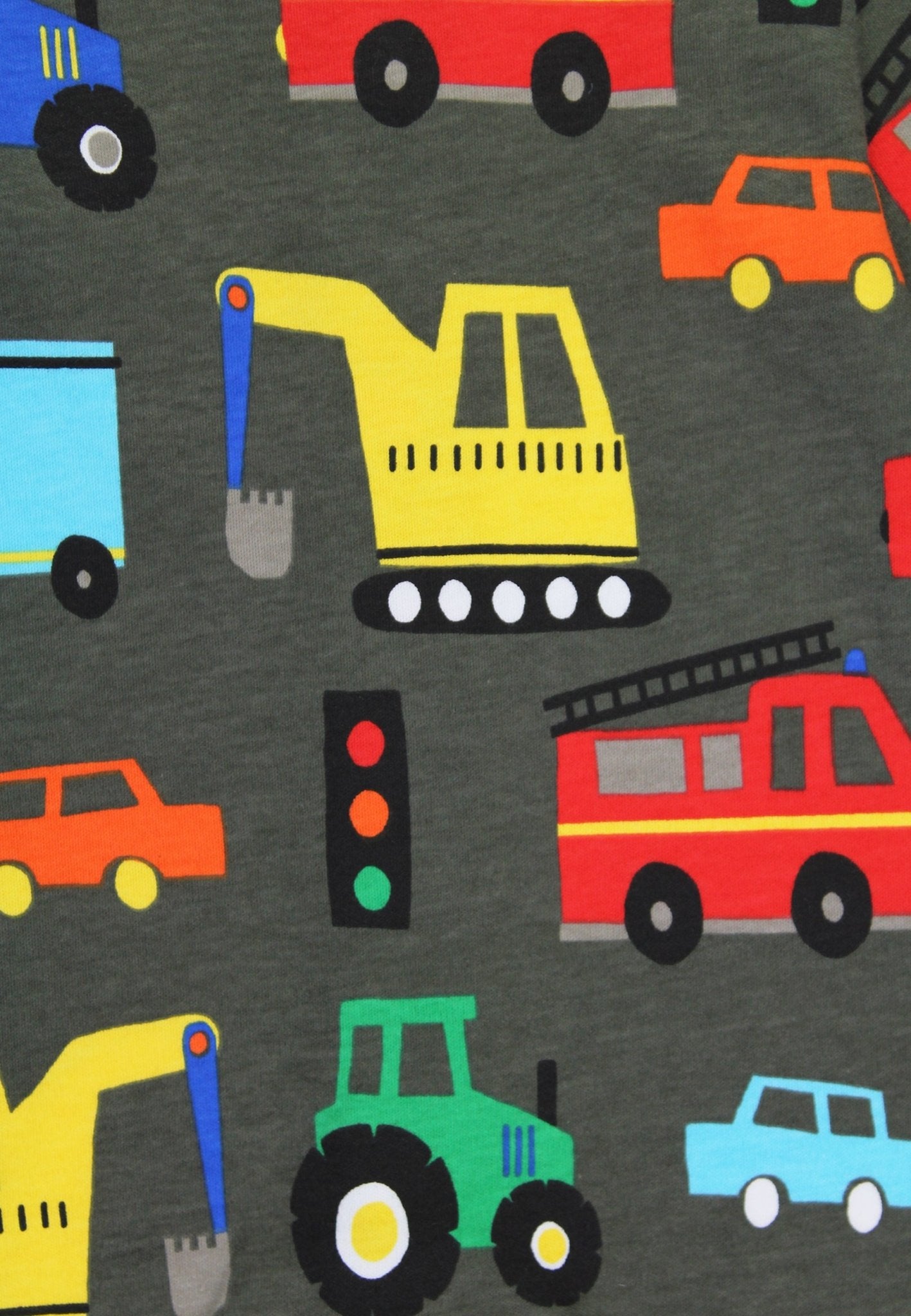 Organic Transport Print Sleepsuit