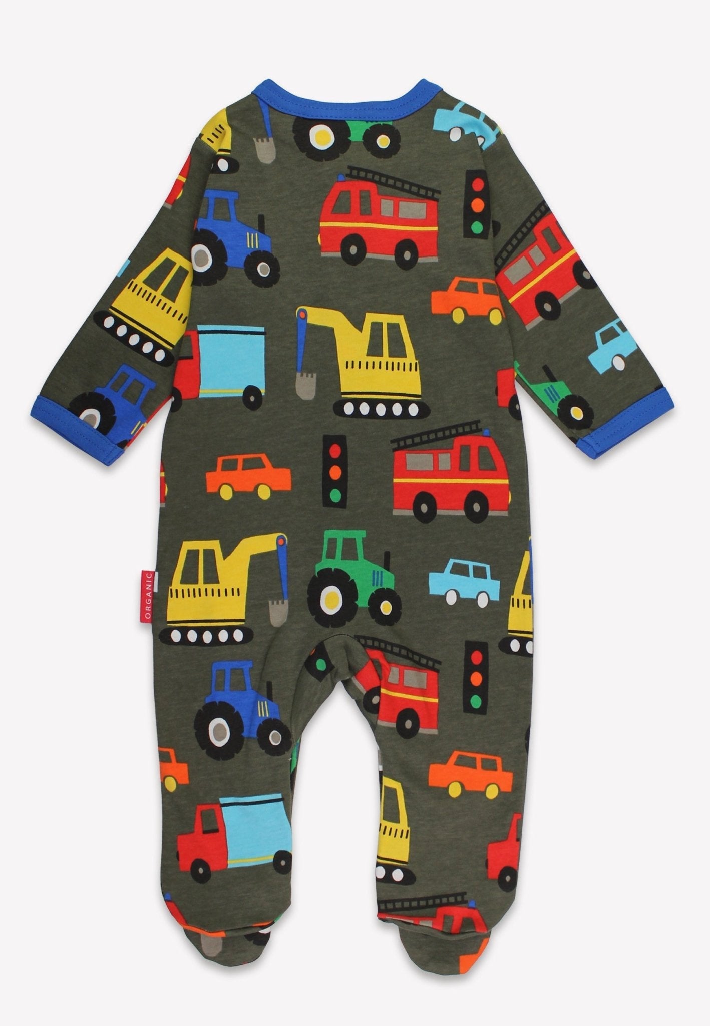 Organic Transport Print Sleepsuit