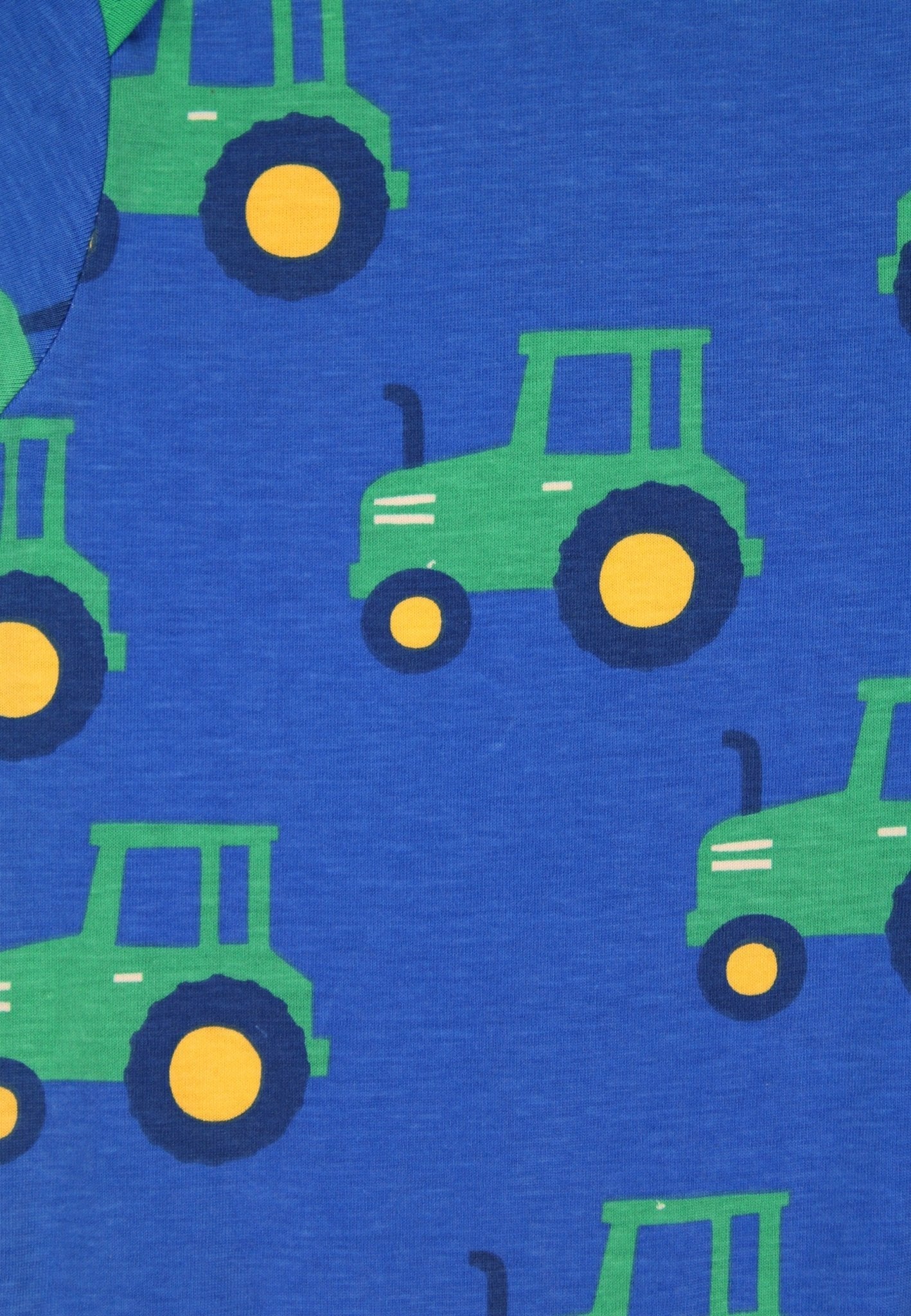 Organic Hillside Tractor Print Sleepsuit