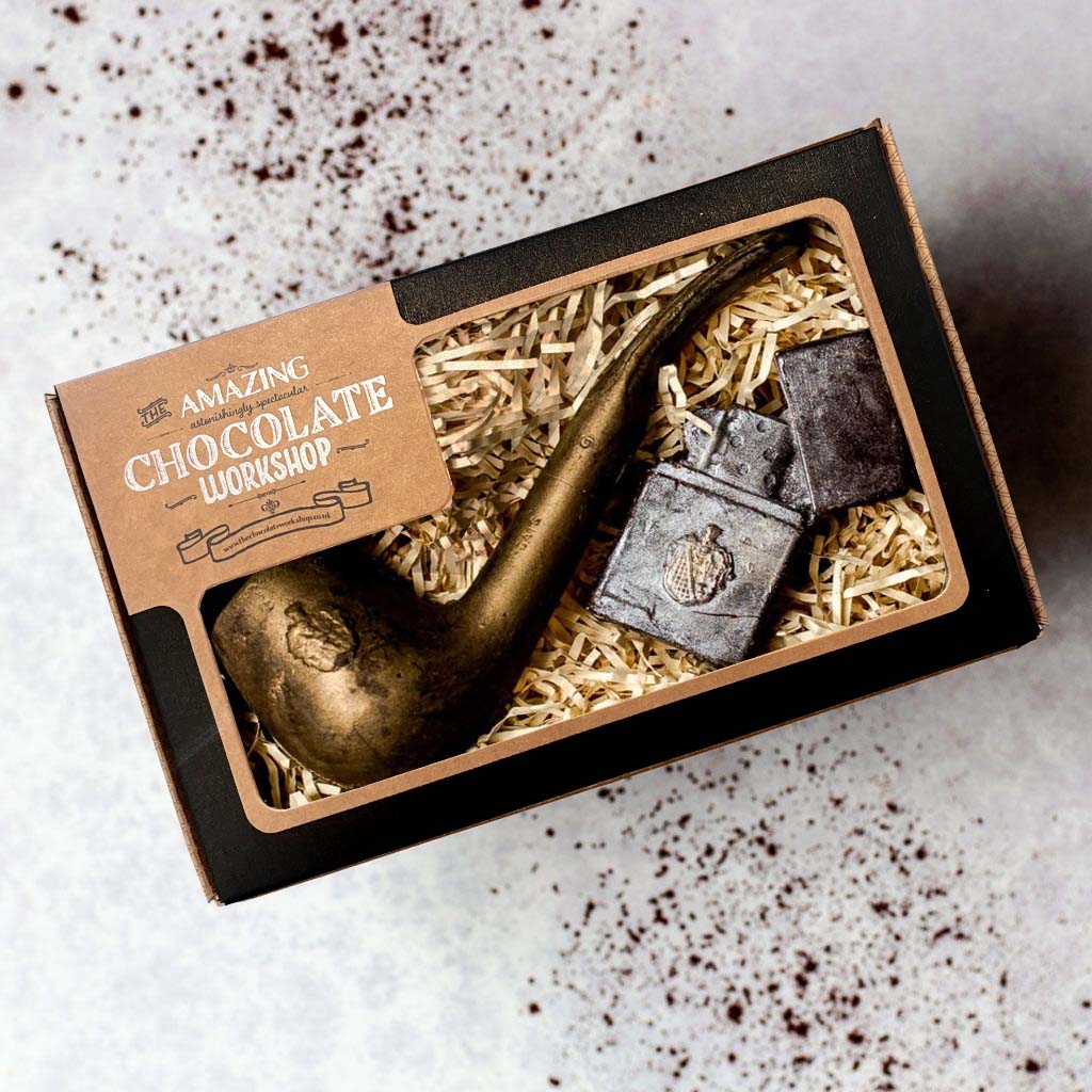cigarette smoking man box of chocolates Chocolate Pipe and Lighter Smokers Gift Box | Novelty Chocolate Gift cigarette smoking man box of chocolates Chocolate Pipe and Lighter Smokers Gift Box | Novelty Chocolate Gift