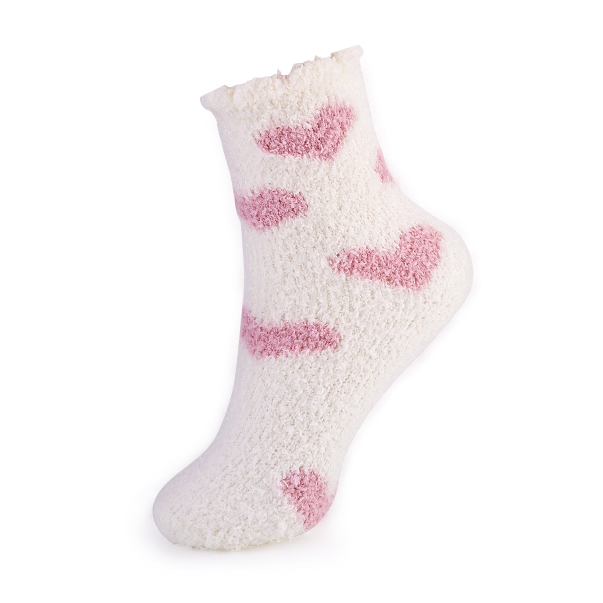 Cosy Cuddle Socks in Pink Hearts