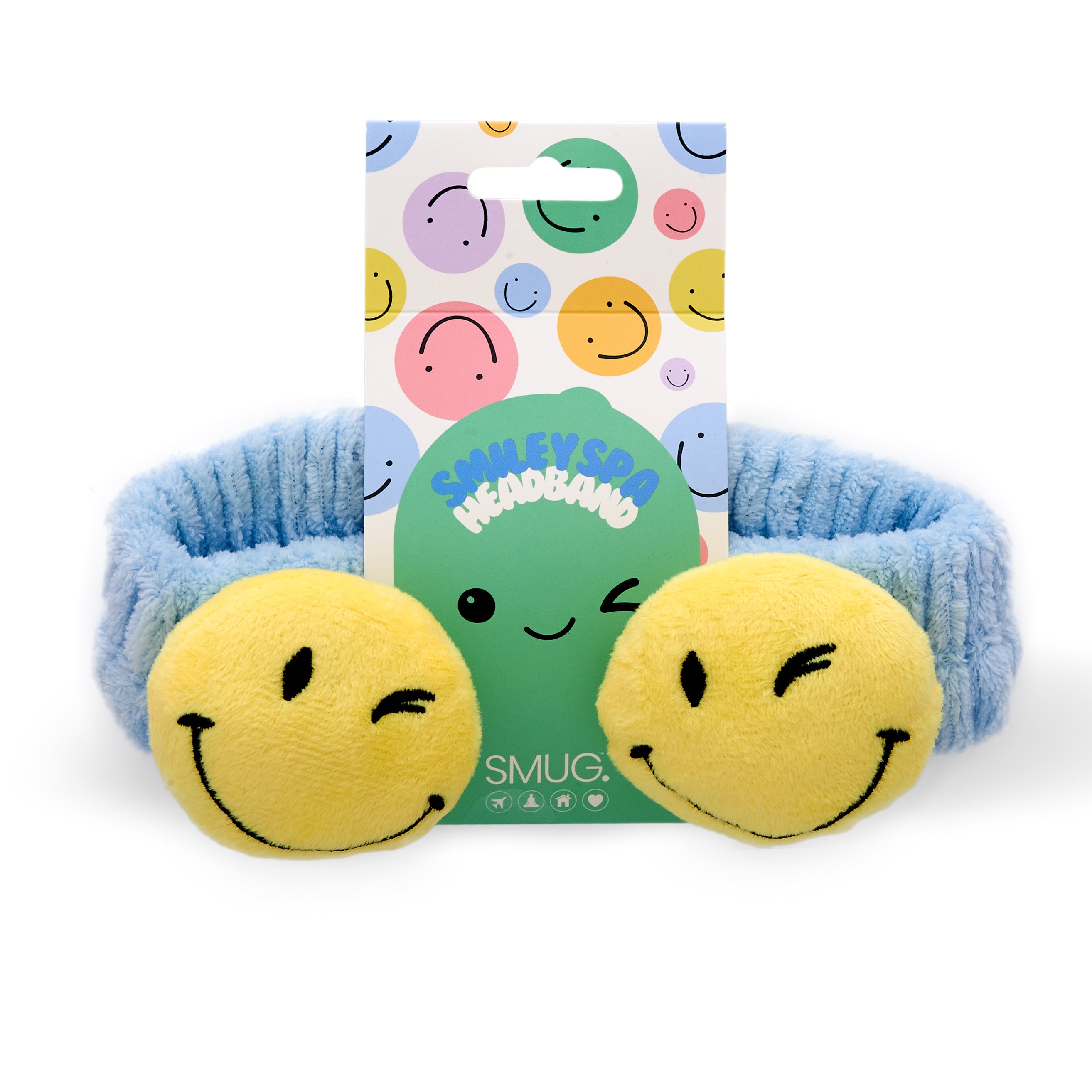 Smiley Face Spa Headband for Skincare and Beauty Routines – Sostter