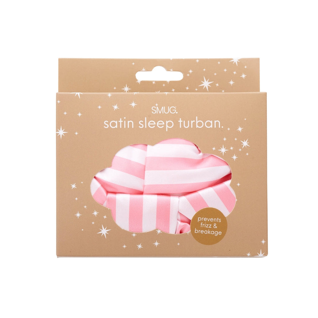Satin Sleep Turban in Candy Shop Stripes