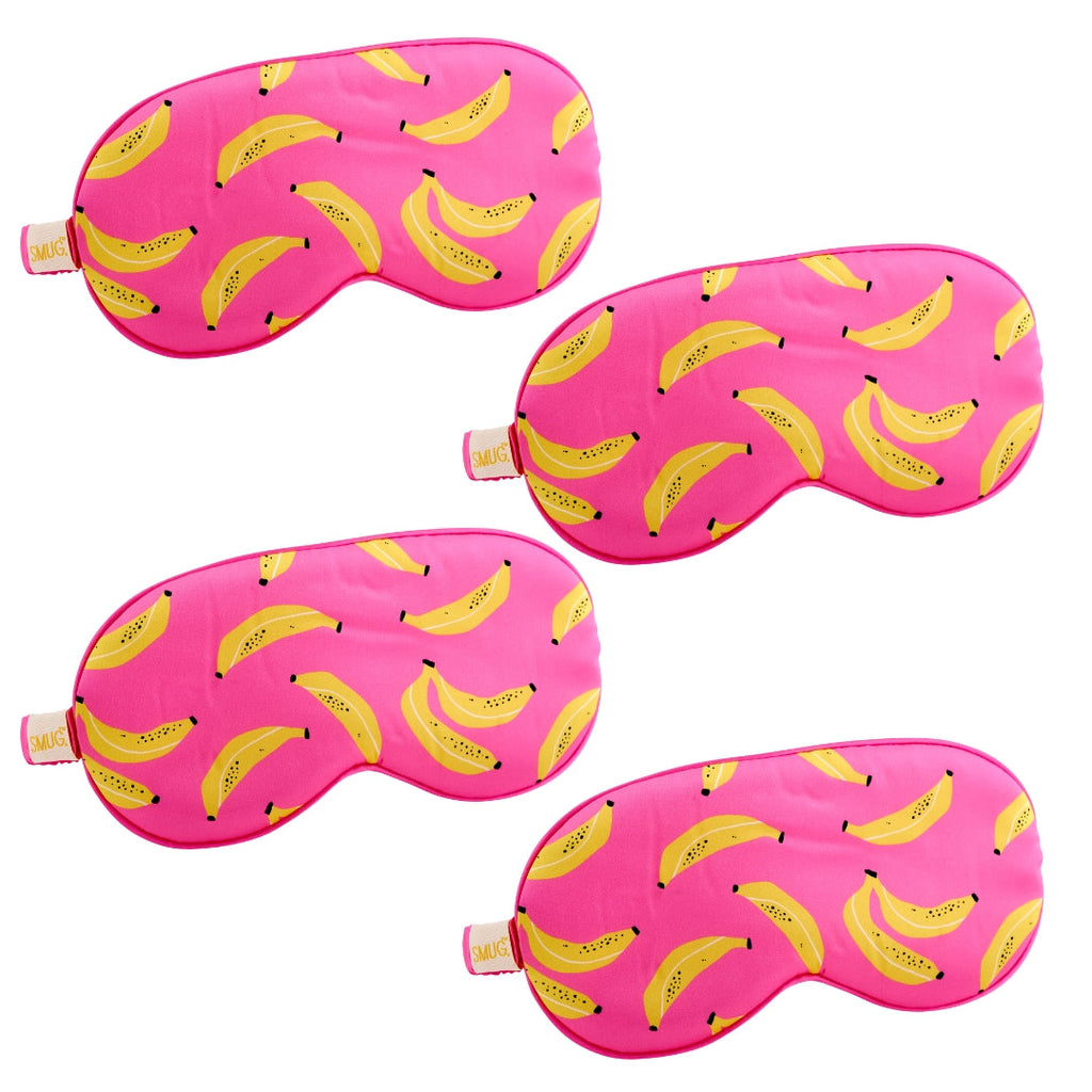 Satin Sleep Mask Multipack Set of 4 Assorted Designs