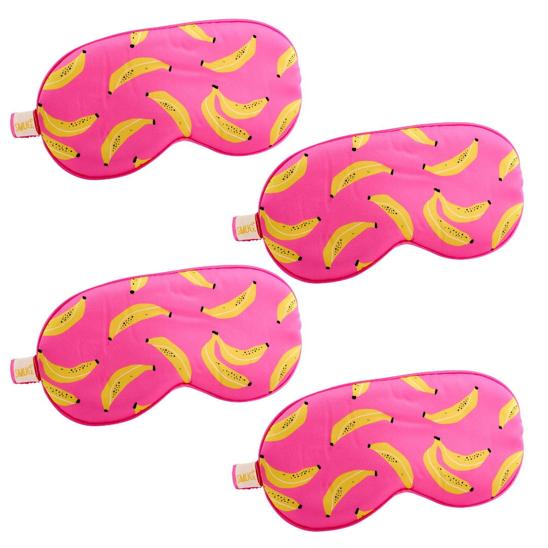 Satin Sleep Mask Multipack Set of 4 Assorted Designs