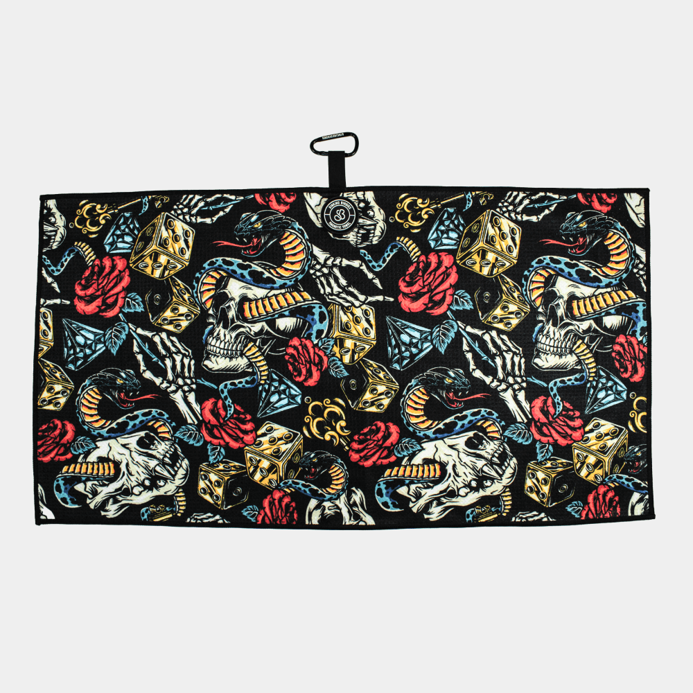 Magnetic Golf Towel Snake Eyes