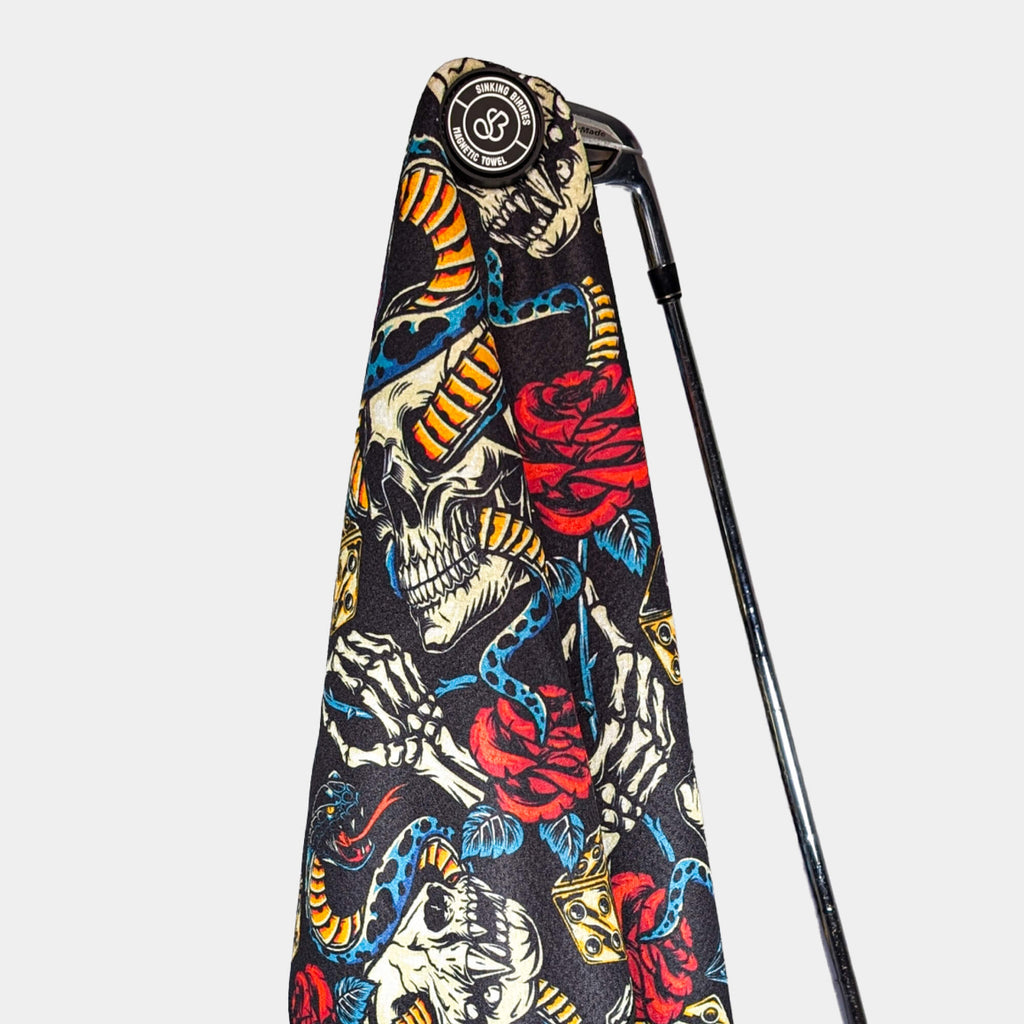 Magnetic Golf Towel Snake Eyes