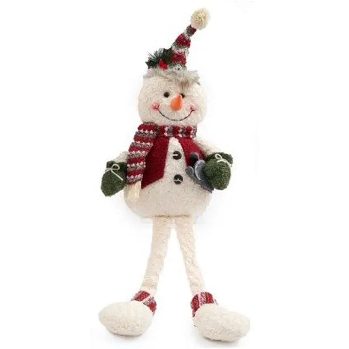 Dangly Leg Snowman Christmas Decoration