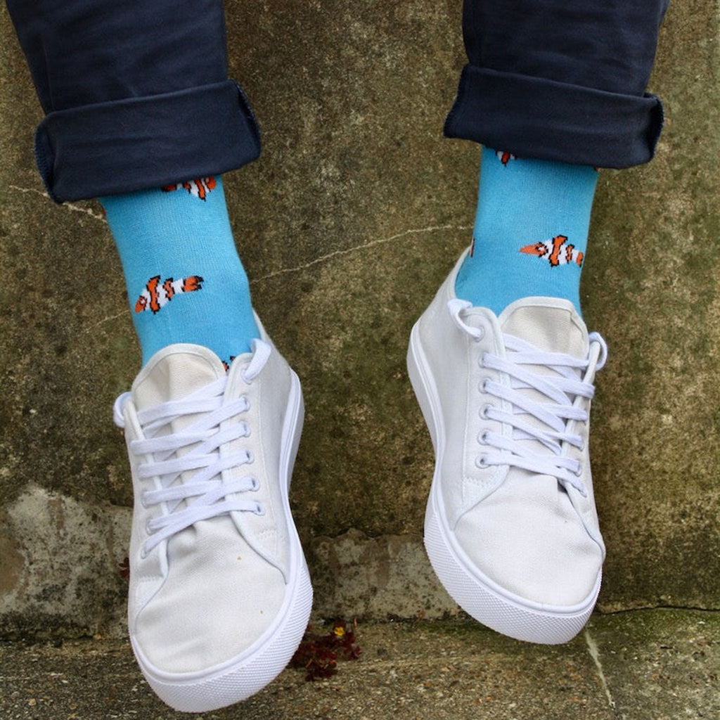Clown Fish Matching Bamboo Socks for Adults and Children