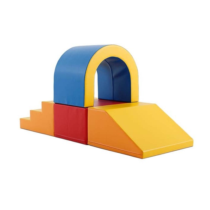soft multicolor play tunnel for toddlers, cozy and inviting for crawling adventures