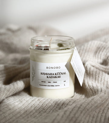 100% Natural Soy Wax Candle with Juniper Oil – Handmade in Estonia by BONOBO at www.brixbailey.com