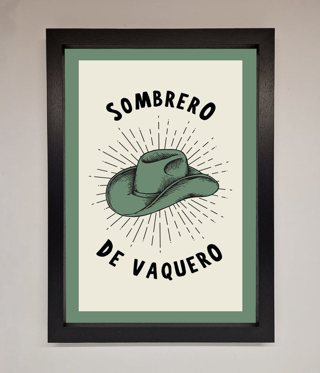 Sombrero De Vaquero Framed Wall Art