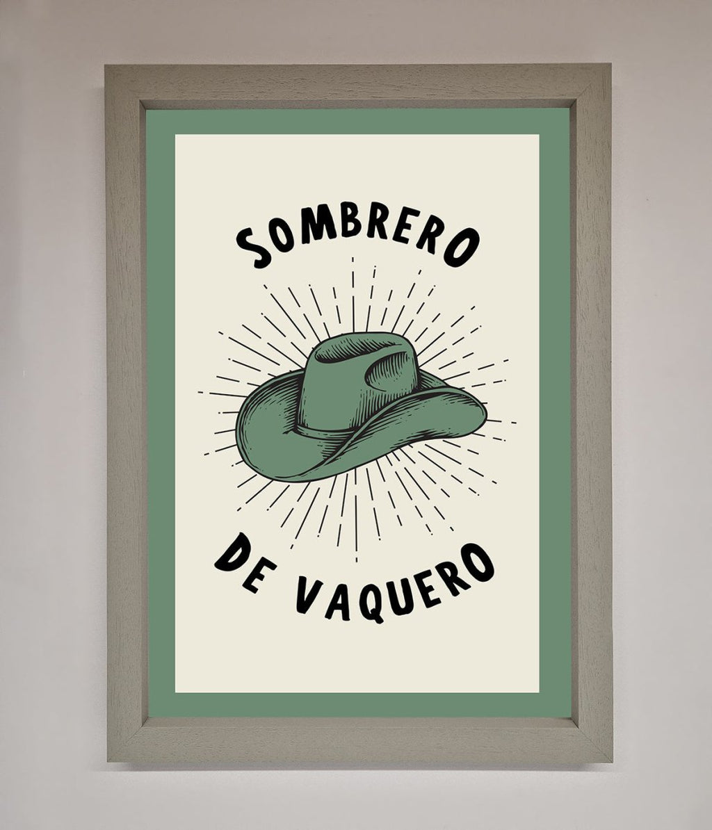 Sombrero De Vaquero Framed Wall Art