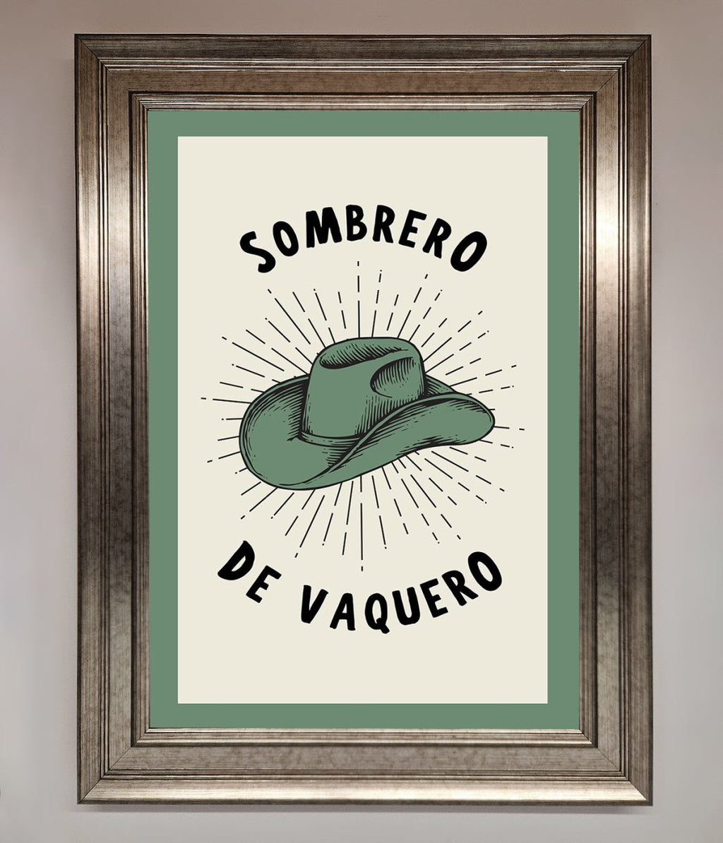 Sombrero De Vaquero Framed Wall Art
