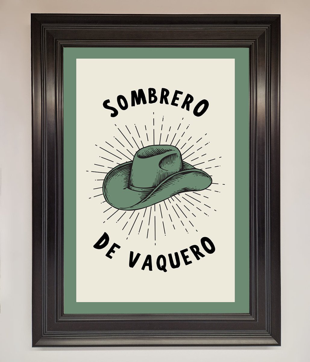 Sombrero De Vaquero Framed Wall Art