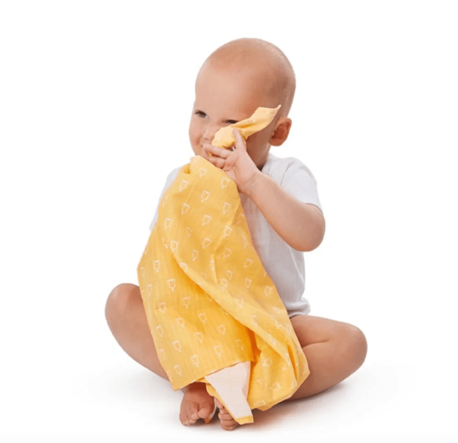 Four Coloured Muslin Swaddles Gift Set