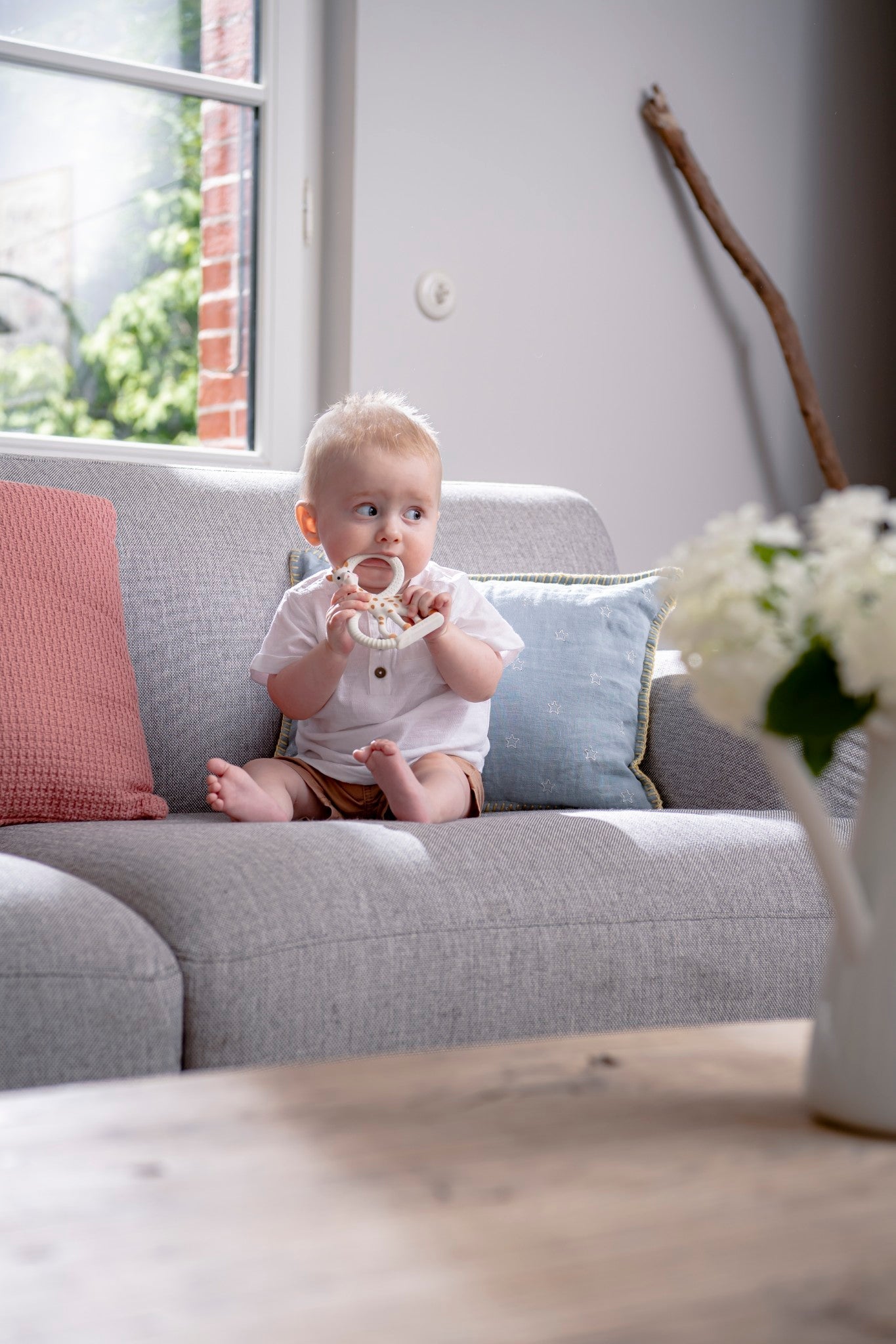 Natural Rubber Teething Ring for Babies