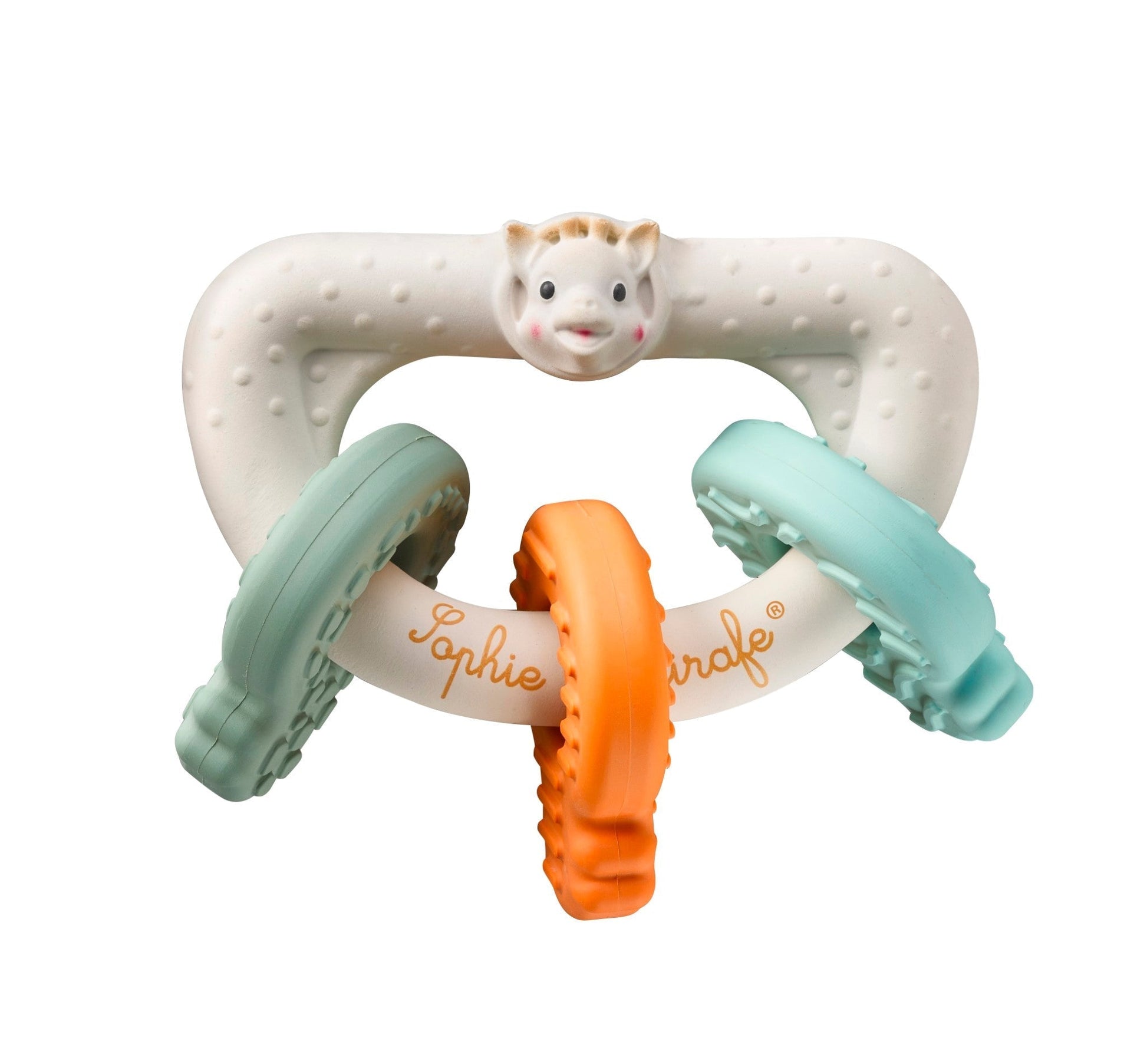 Textured Teething Keys in Natural Rubber