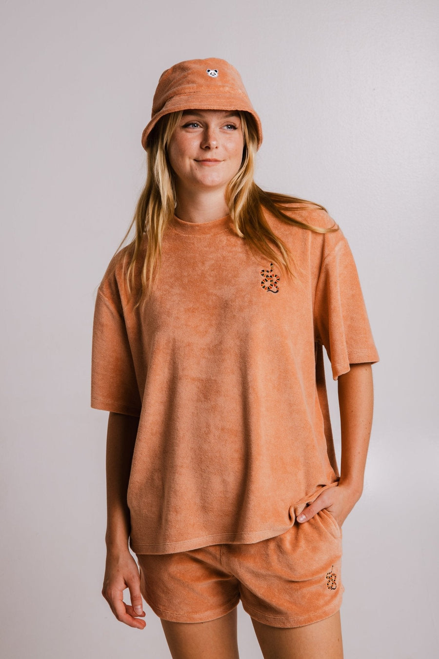 Coral Snake Terry T-shirt - Brown