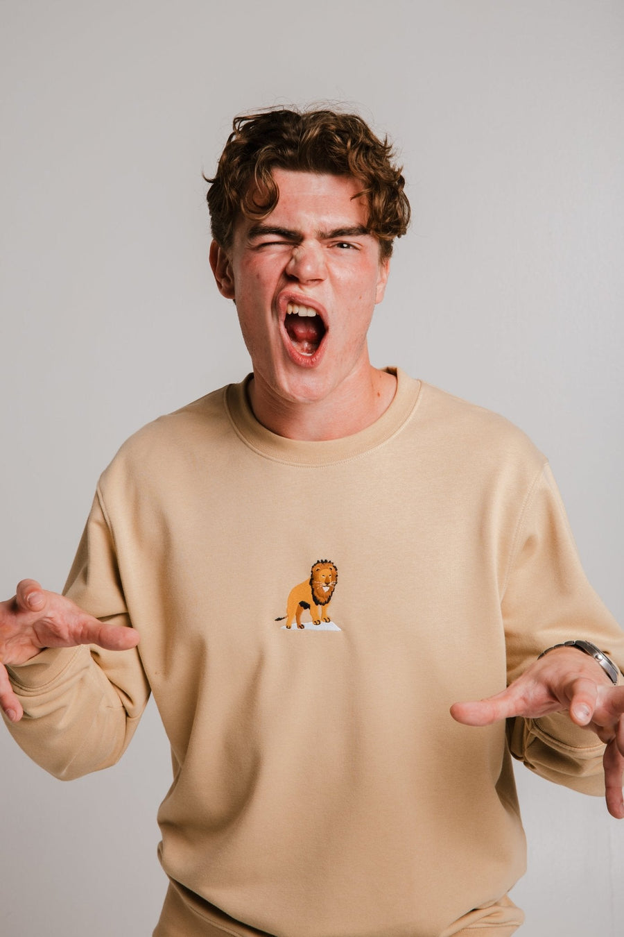 Embroidered Unisex Fleece Sweatshirt – Relaxed & Eco-Friendly by Sossu at www.brixbailey.com